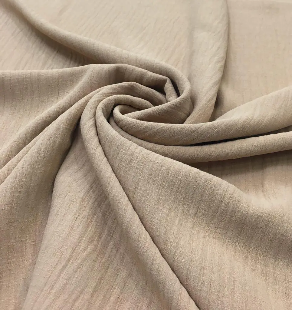 Aerobin Krep Kumaş Bej