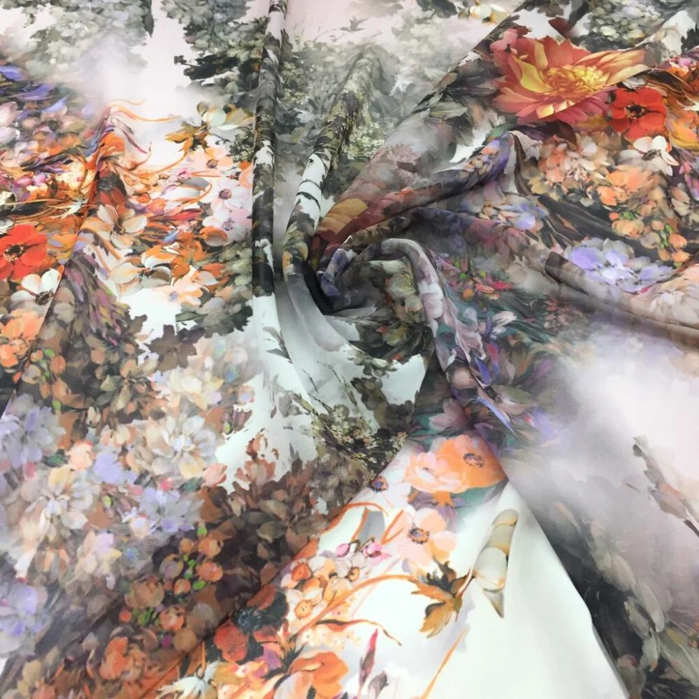 Desenli Şifon Kumaş