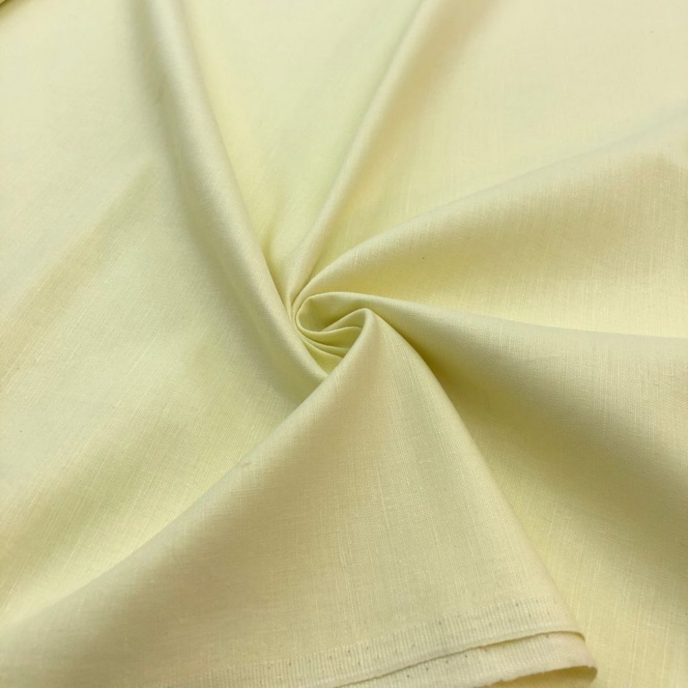 Ham Keten Kumaş Açık Sarı