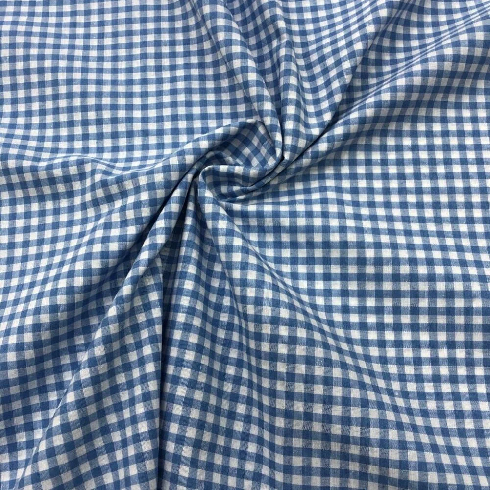 Pötikareli Kumaş Koyu Mavi Beyaz