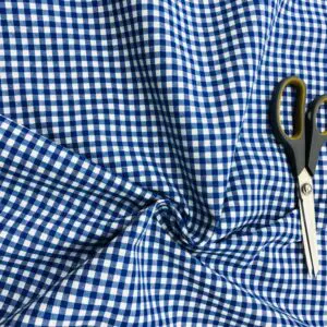 Pötikareli Kumaş Lacivert Mavi Beyaz