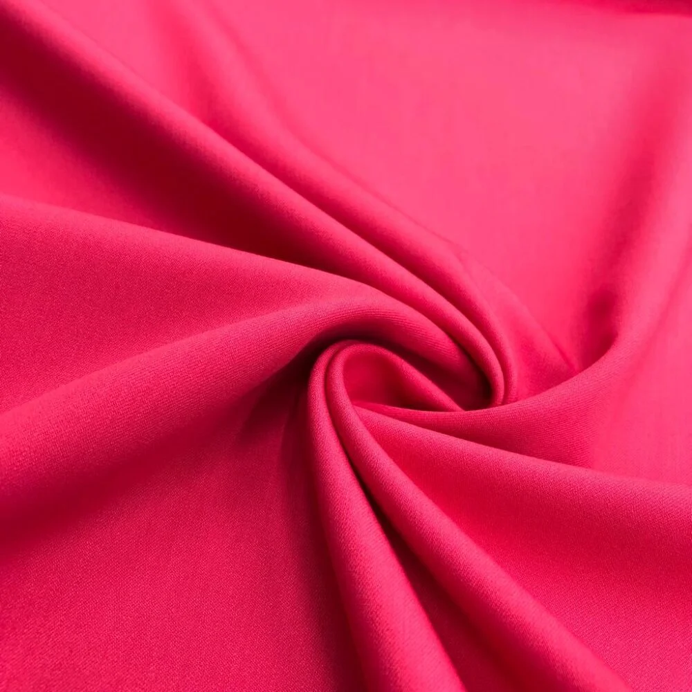 Dökümlü Gabardin Kumaş Açık Mercan