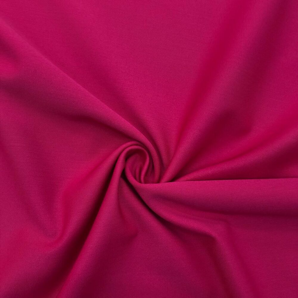 Dökümlü Gabardin Kumaş Fuşya