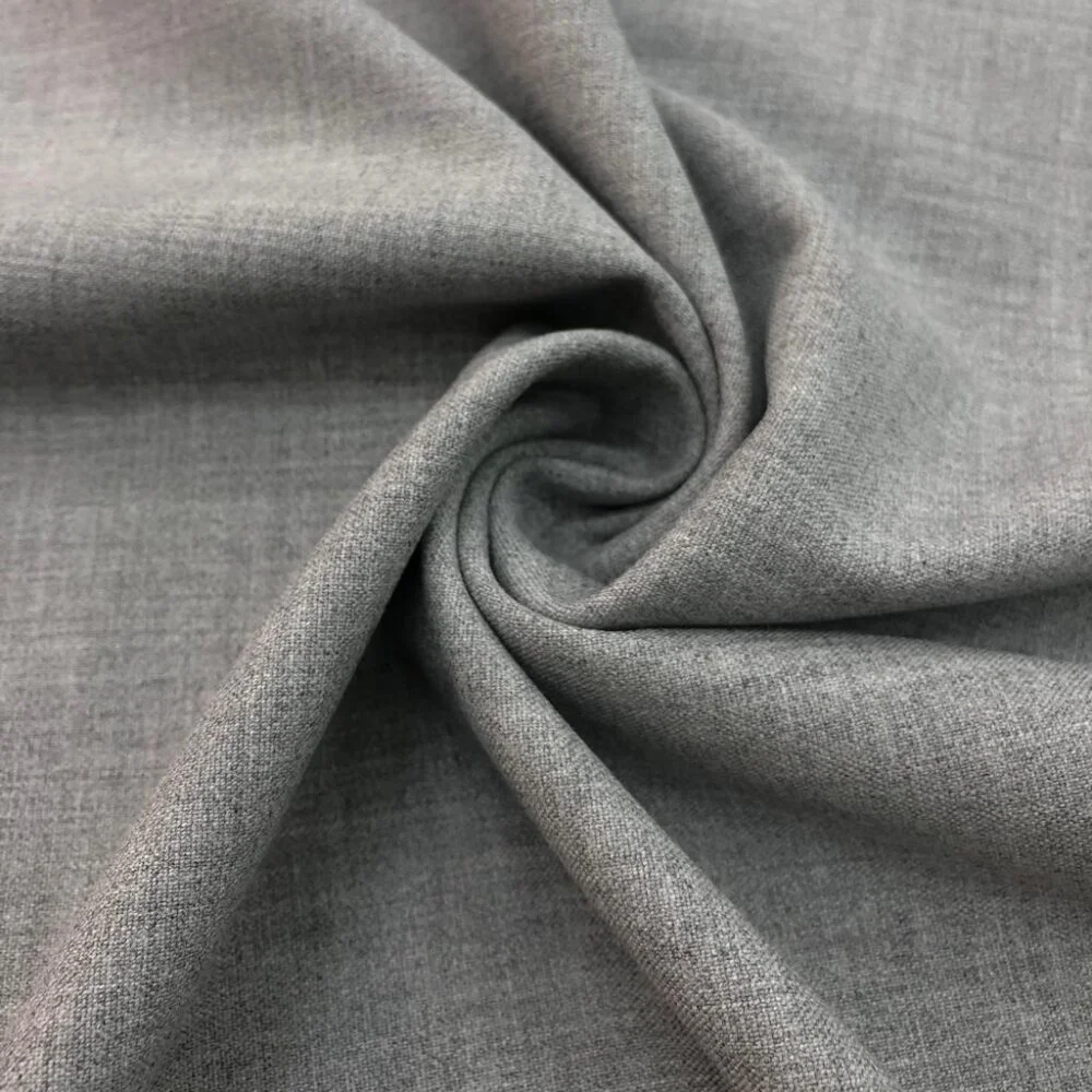 Dökümlü Gabardin Kumaş Gri