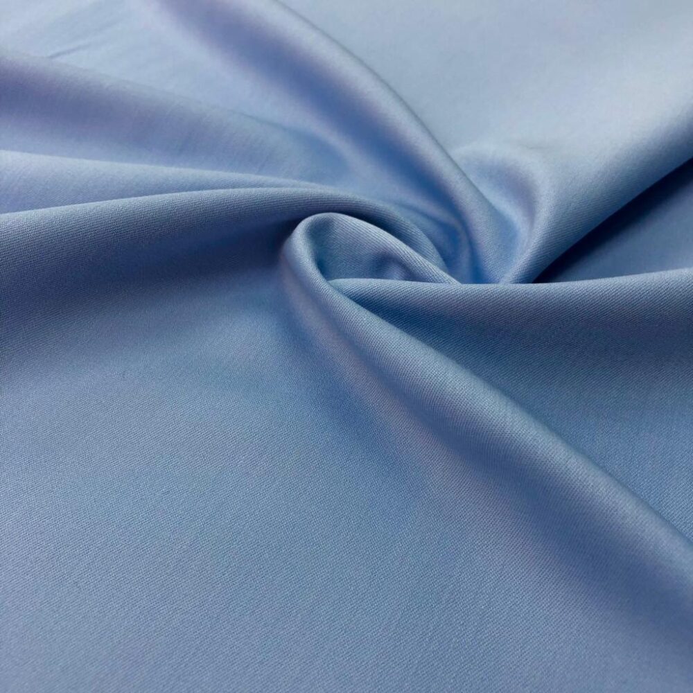 Dökümlü Gabardin Kumaş Koyu Bebe Mavisi