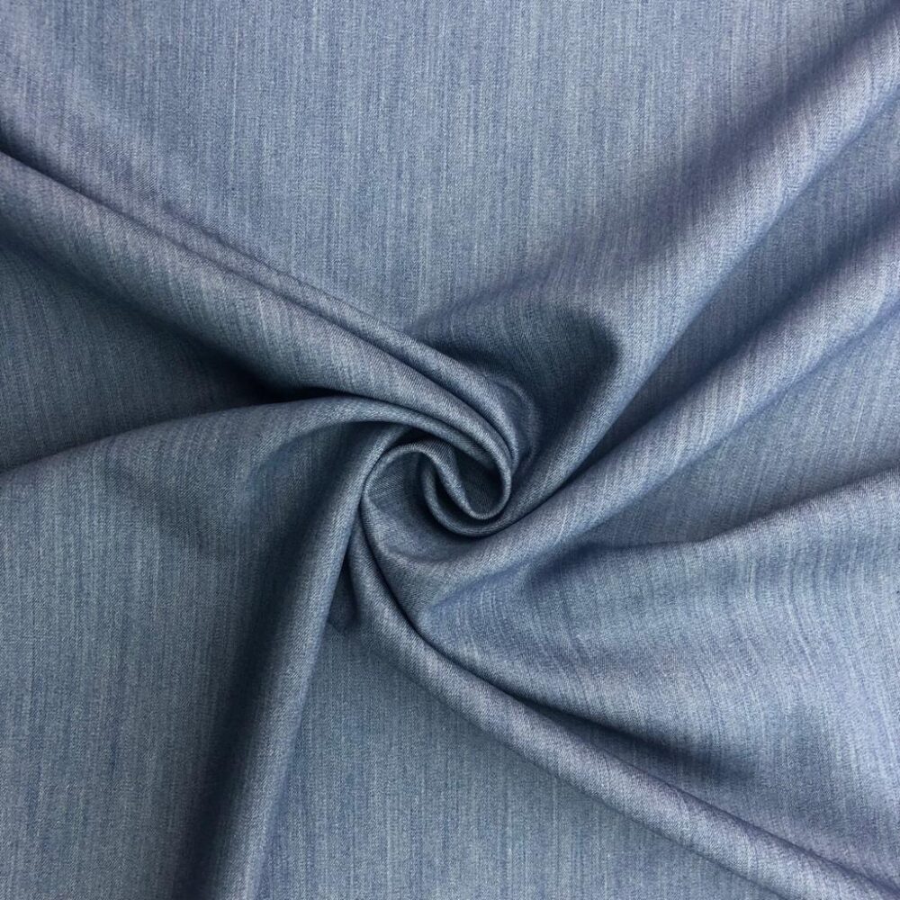 Dökümlü Gabardin Kumaş Koyu Kot Mavisi