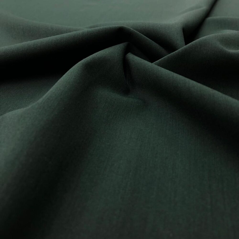 Dökümlü Gabardin Kumaş Koyu Zümrüt