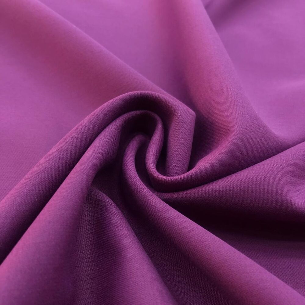 Dökümlü Gabardin Kumaş Mürdüm