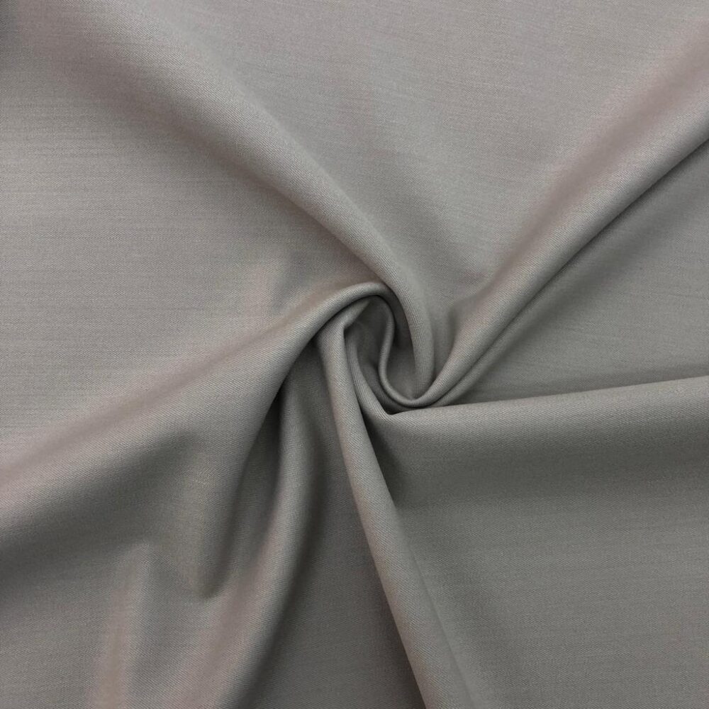 Dökümlü Gabardin Kumaş Pastel Gri