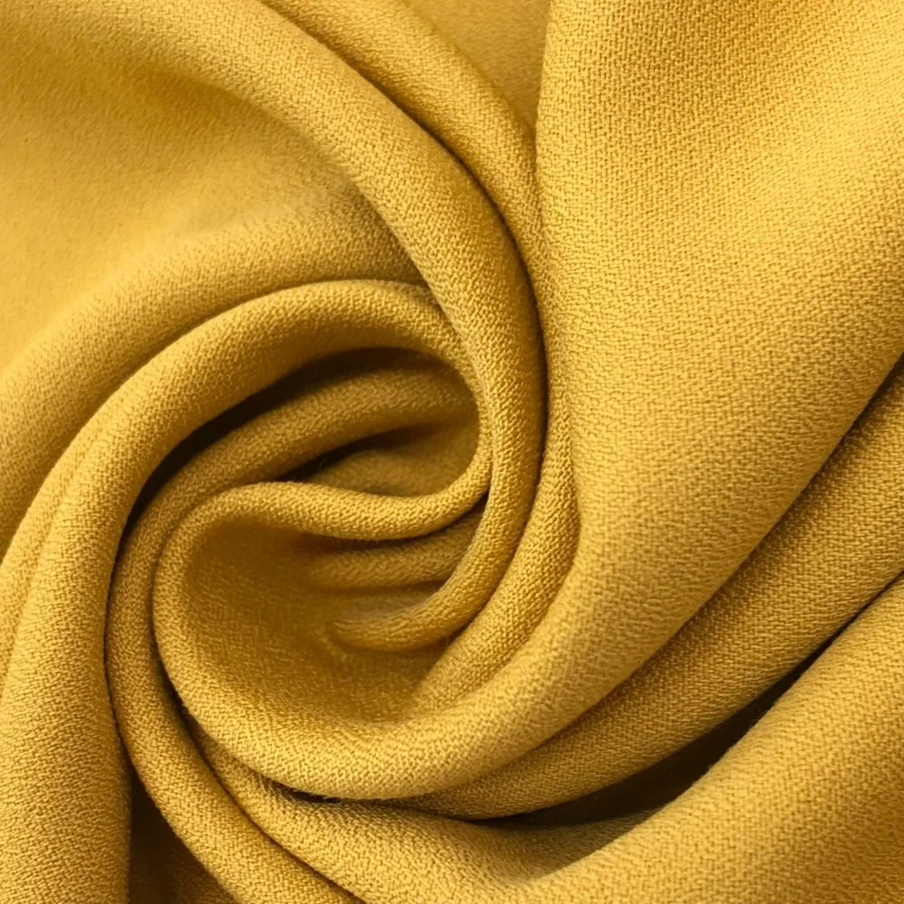 Düz Viskon Kumaş Açık Hardal
