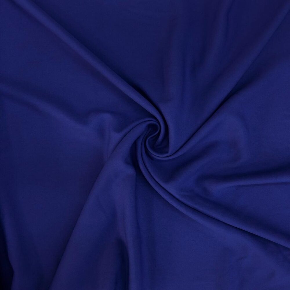 Düz Viskon Kumaş Denim Mavi