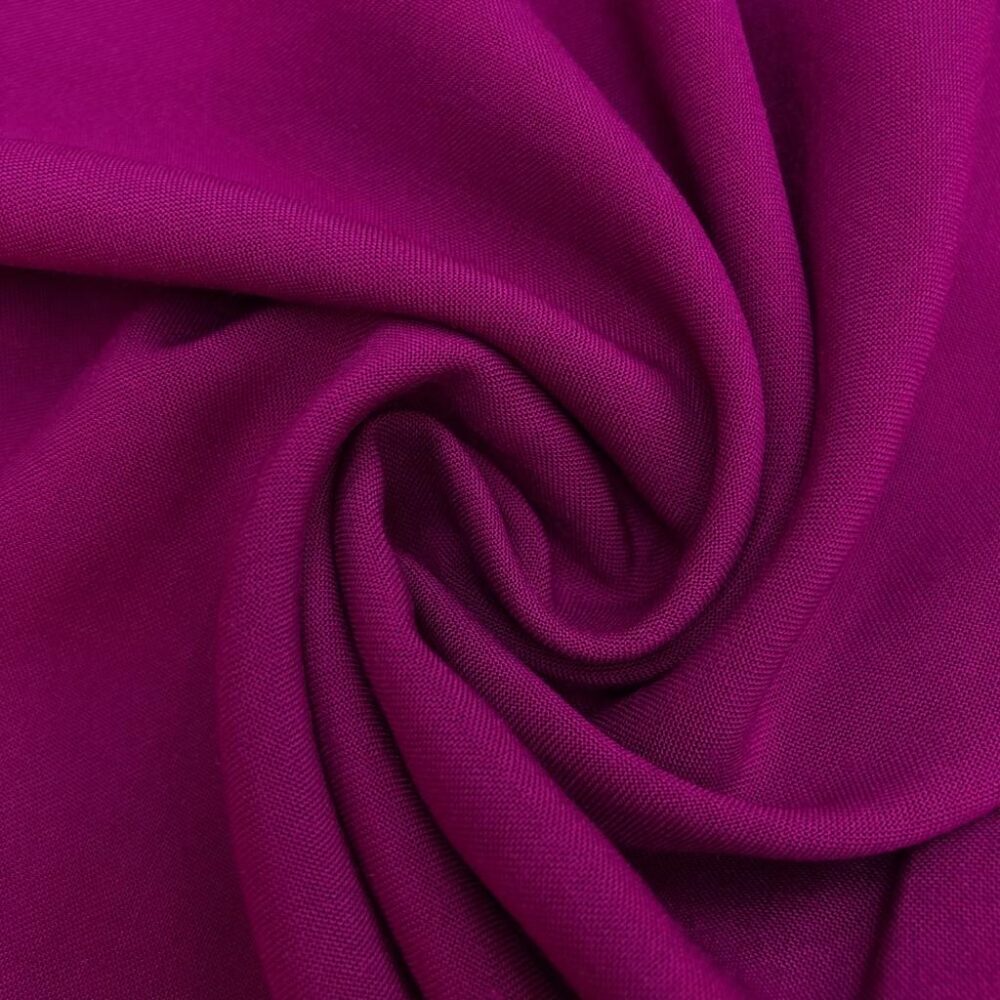 Düz Viskon Kumaş Fuşya