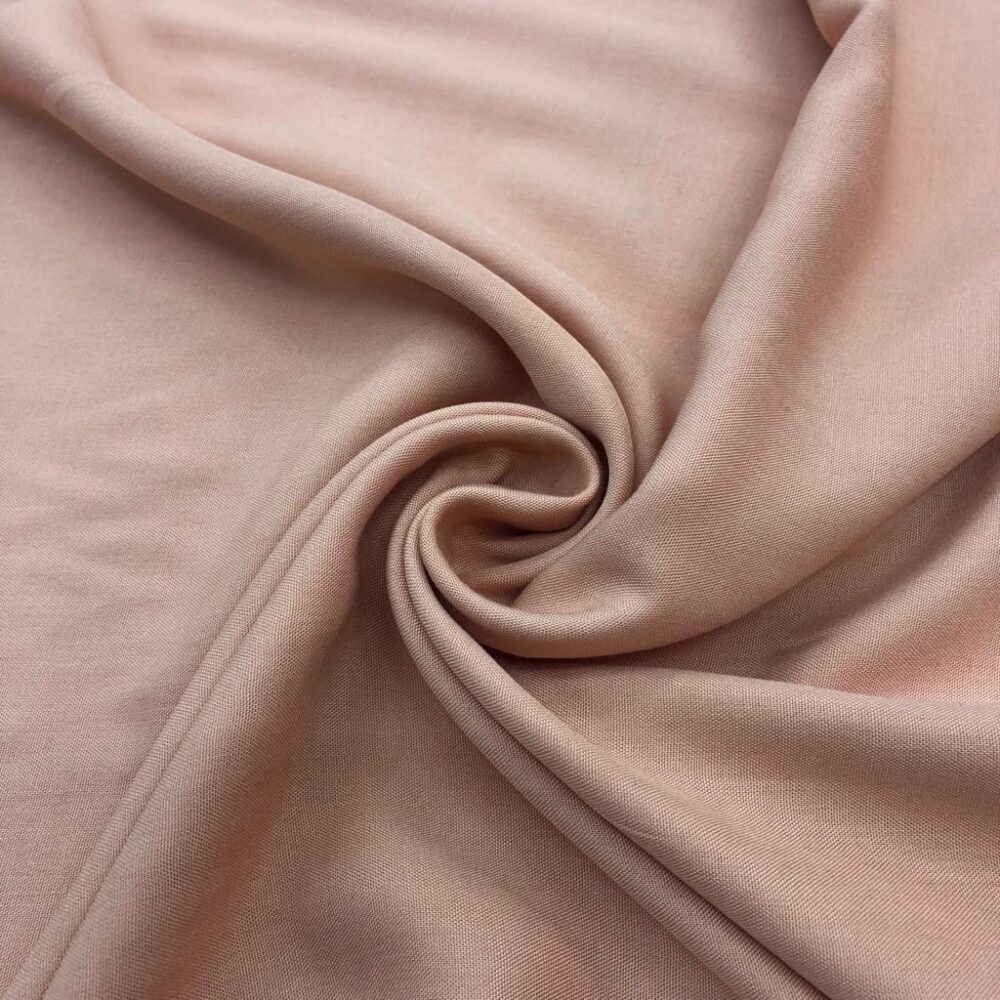 Düz Viskon Kumaş Koyu Bej