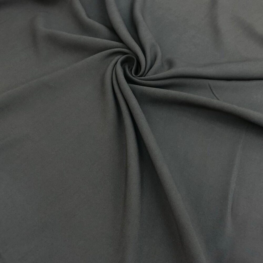 Düz Viskon Kumaş Koyu Gri