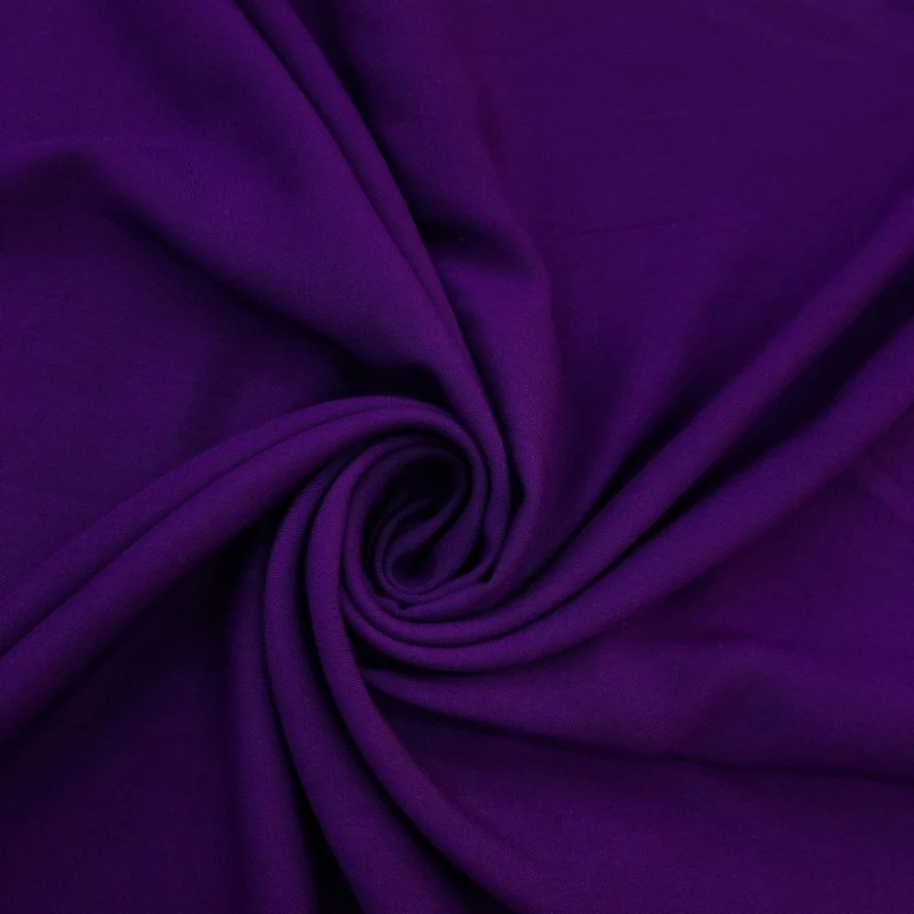 Düz Viskon Kumaş Mor