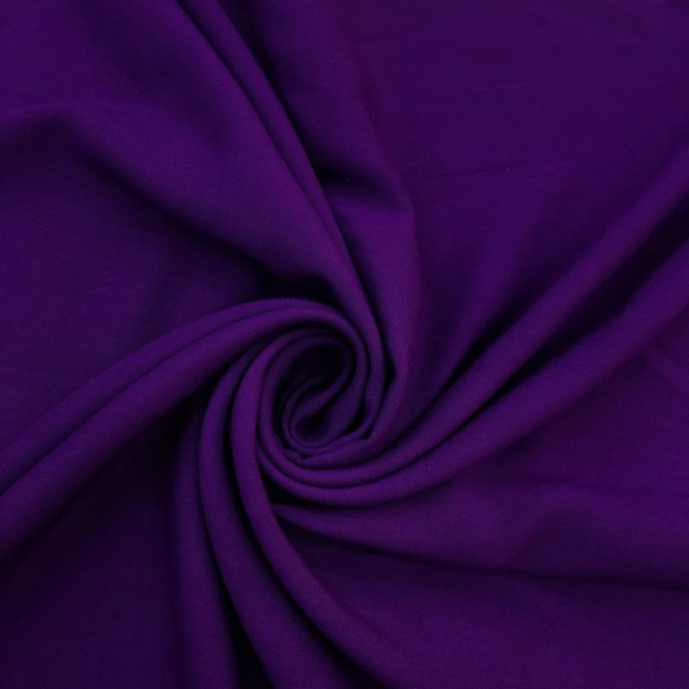 Düz Viskon Kumaş Mor