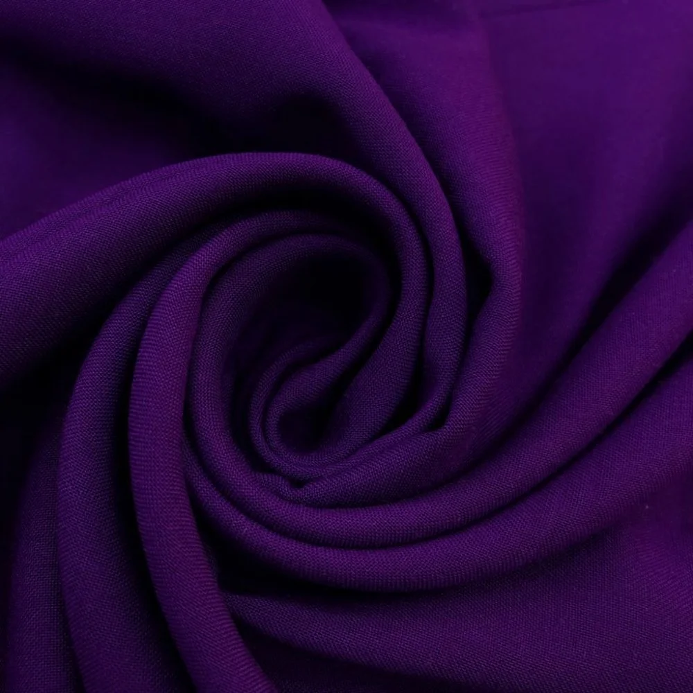 Düz Viskon Kumaş Mor