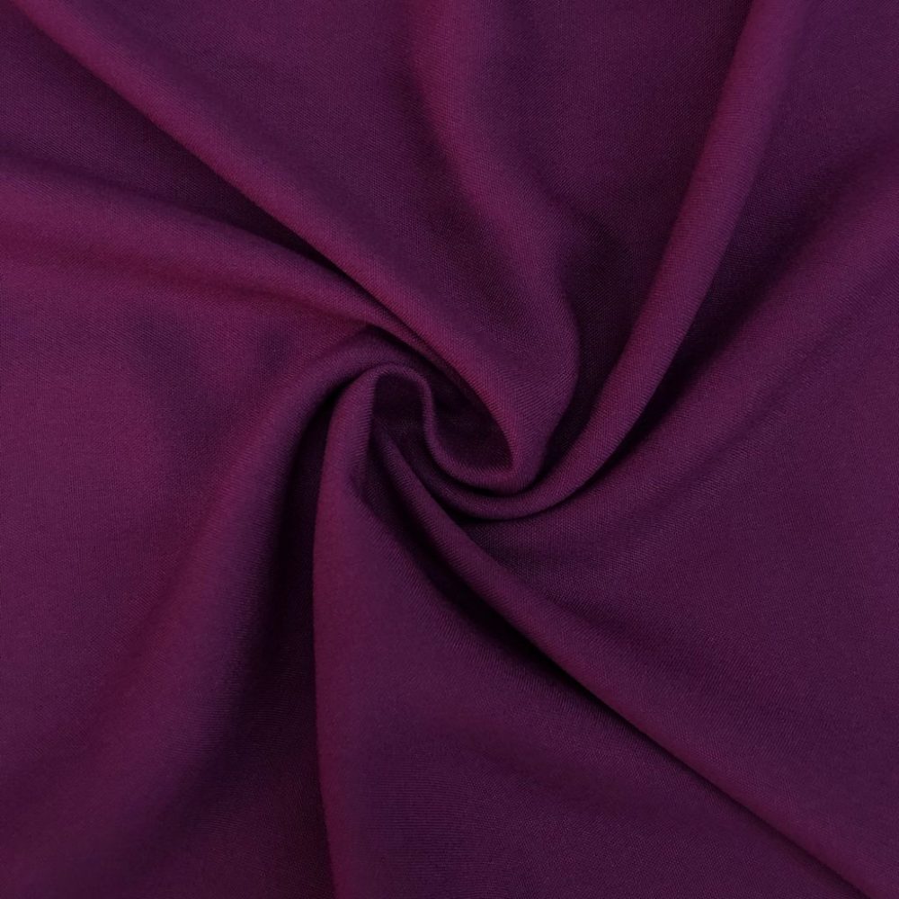 Düz Viskon Kumaş Mürdüm