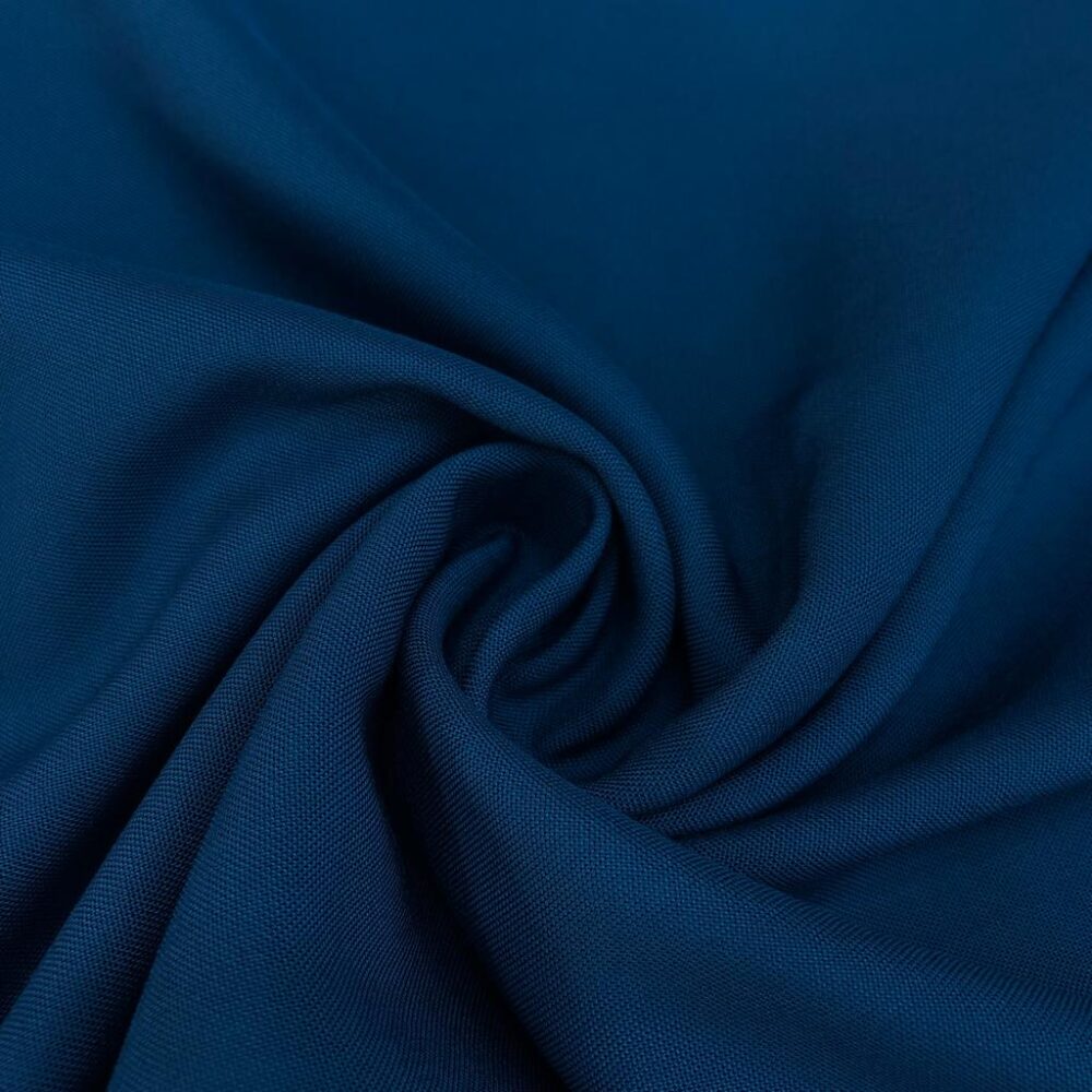 Düz Viskon Kumaş Petrol Mavisi