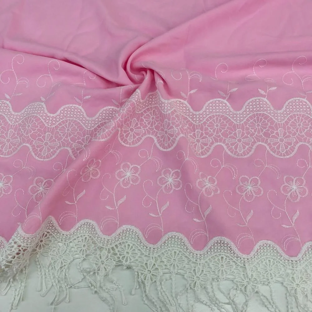 Fistolu Kreplin Kumaş Nar Çiçeği