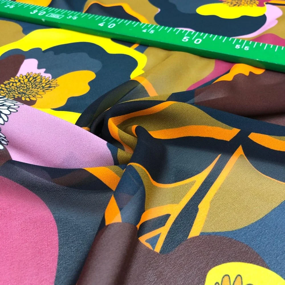 Desenli Şifon Kumaş