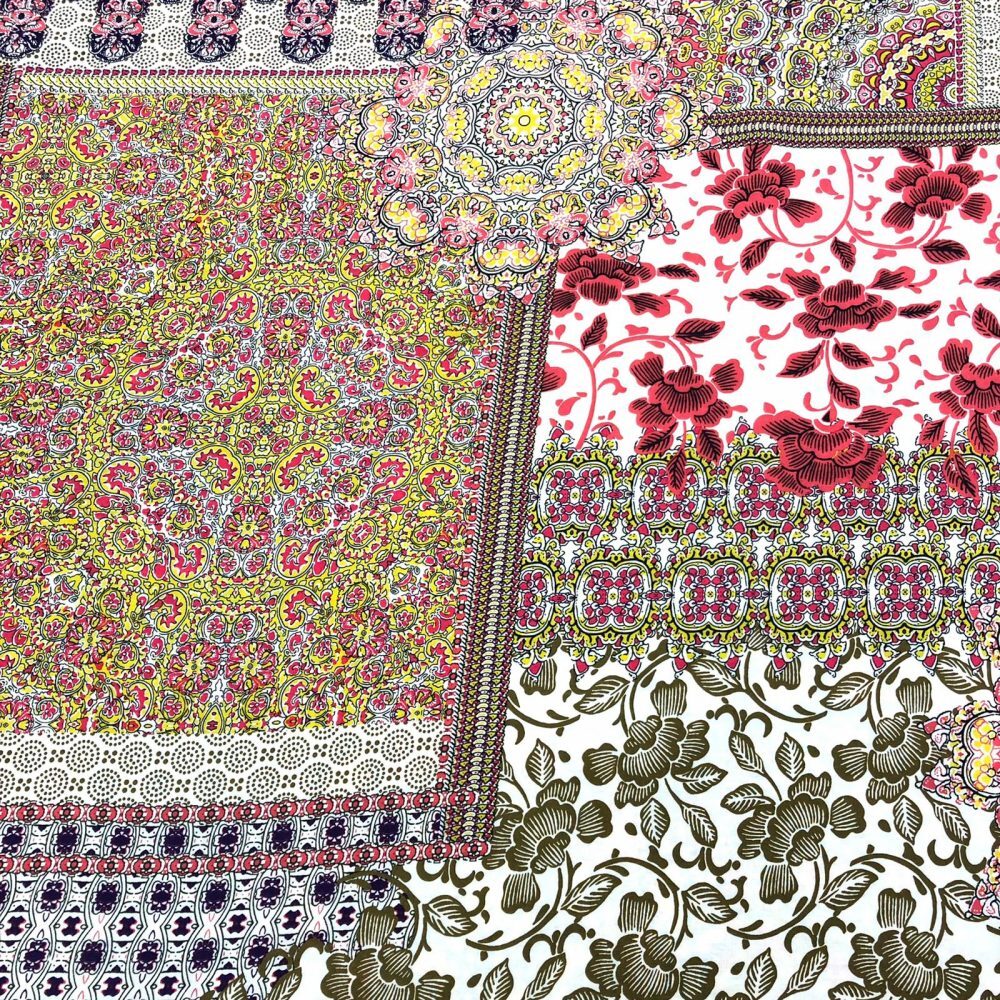 Patchwork İpek Vual Kumaş Patchwork İpek Vual Kumaş