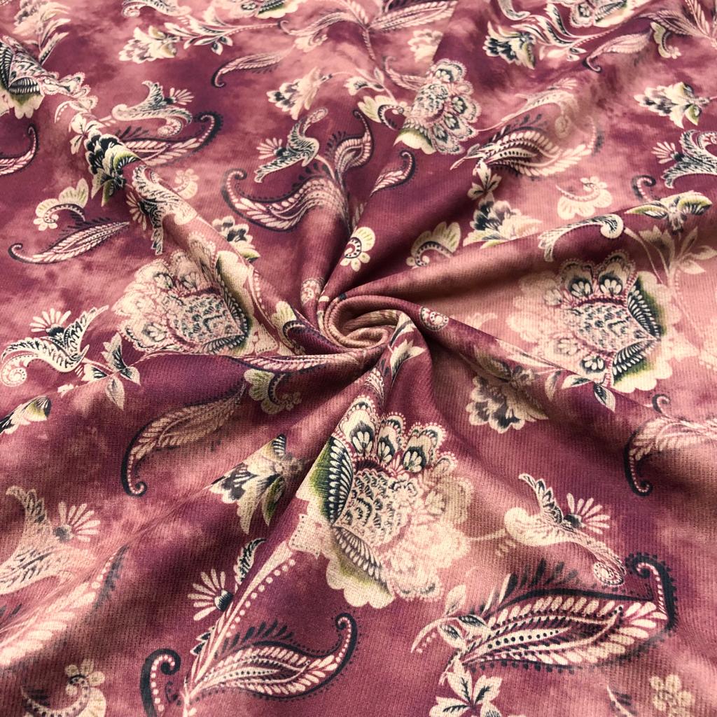 Süet Kadife Desenli Kumaş Süet Kadife Desenli Kumaş