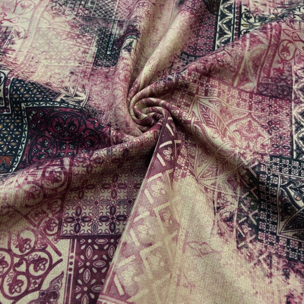 Süet Kadife Desenli Kumaş Süet Kadife Desenli Kumaş
