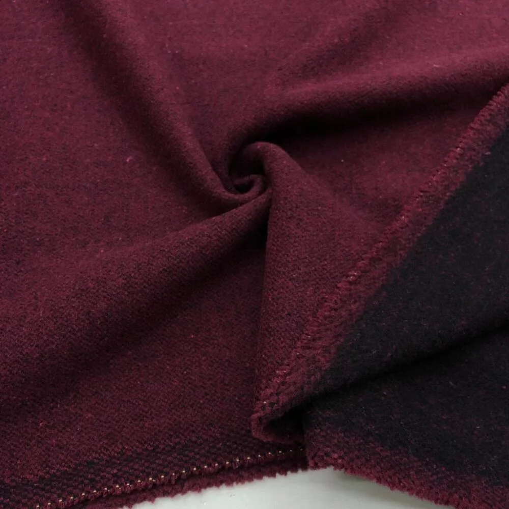 Çift Taraflı Kaşe Kumaş Bordo Siyah Çift Taraflı Kaşe Kumaş Bordo Siyah