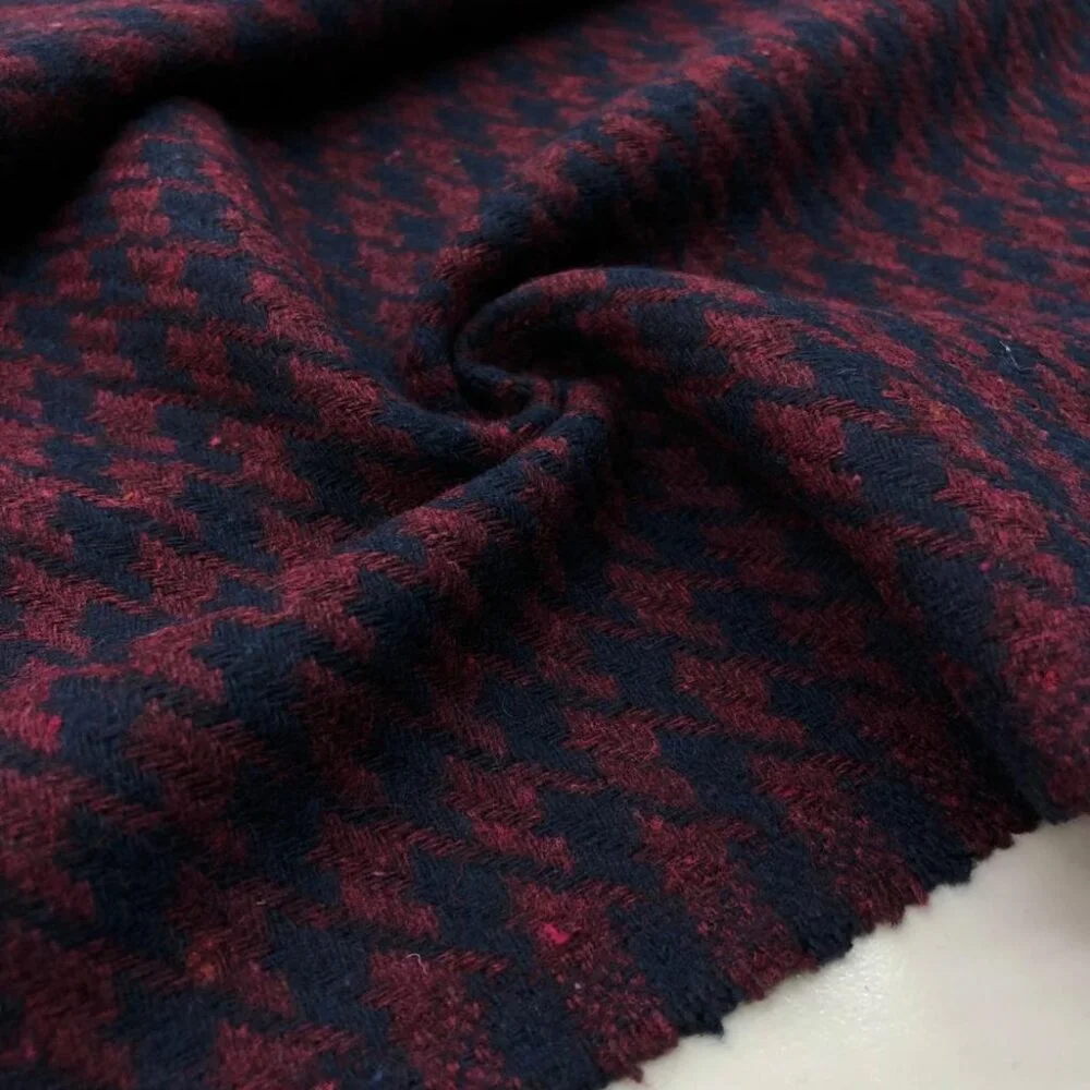 Desenli Kaşe Kumaş Bordo Desenli Kaşe Kumaş Bordo