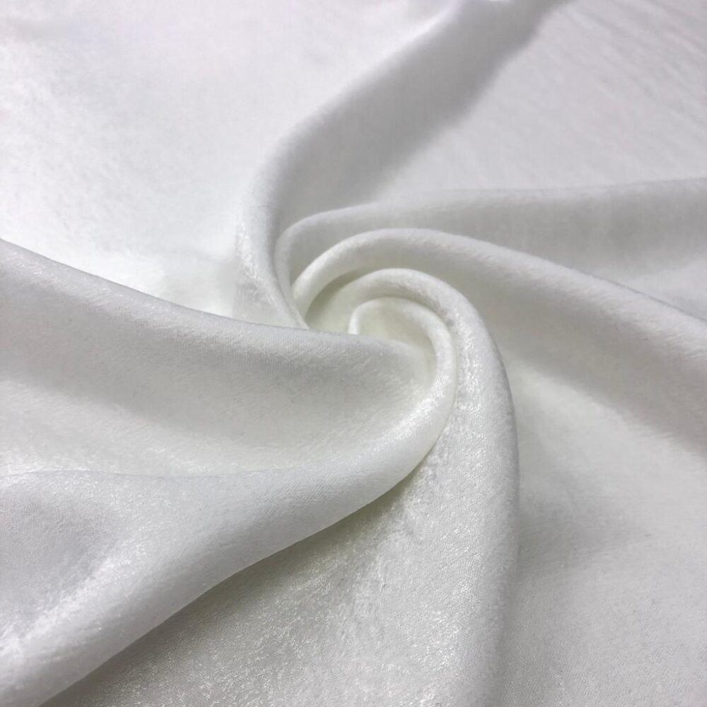 Taşlanmış Cupra Kumaş Beyaz