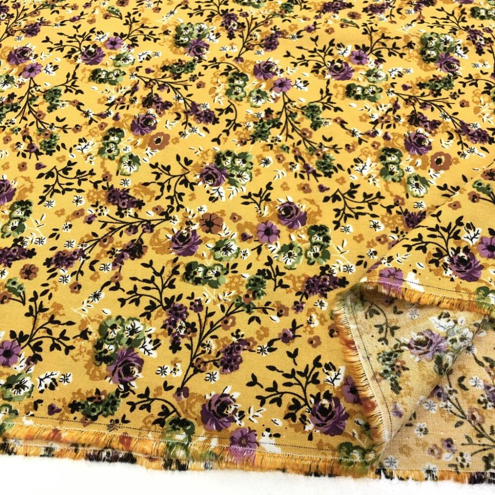 Desenli Viskon Kumaş