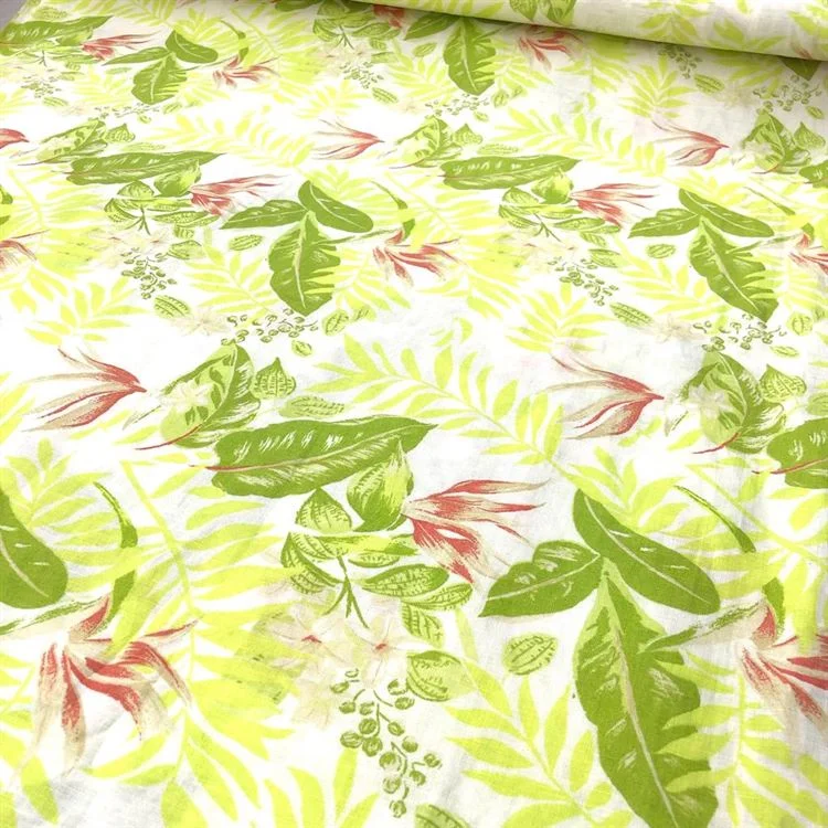 Desenli Keten Kumaş Desenli Keten Kumaş