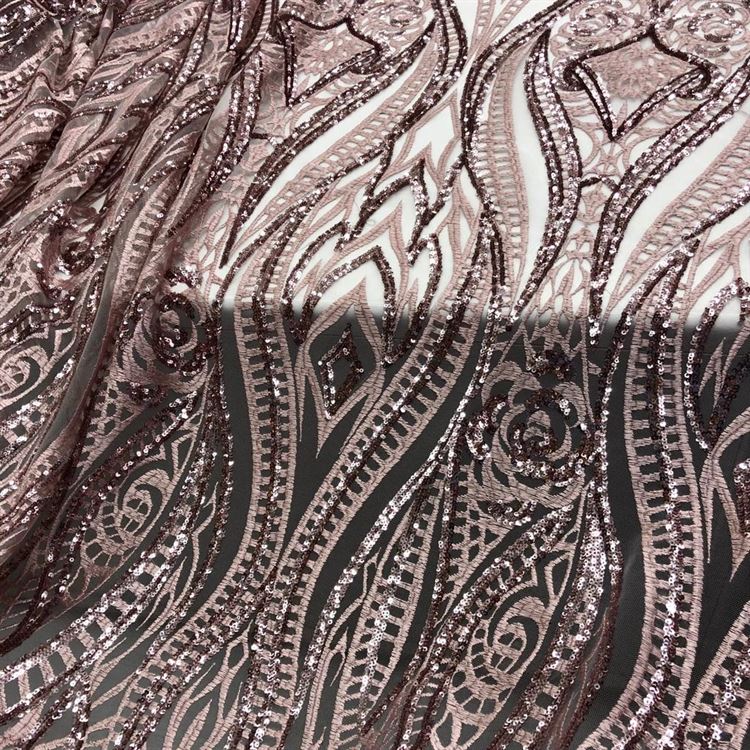 Payet İşlemeli Dantel Kumaş