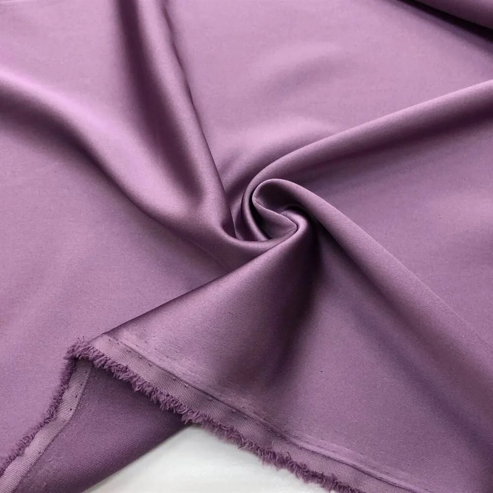 Asetat Saten Kumaş Açık Gül Kurusu Asetat Saten Kumaş Açık Gül Kurusu