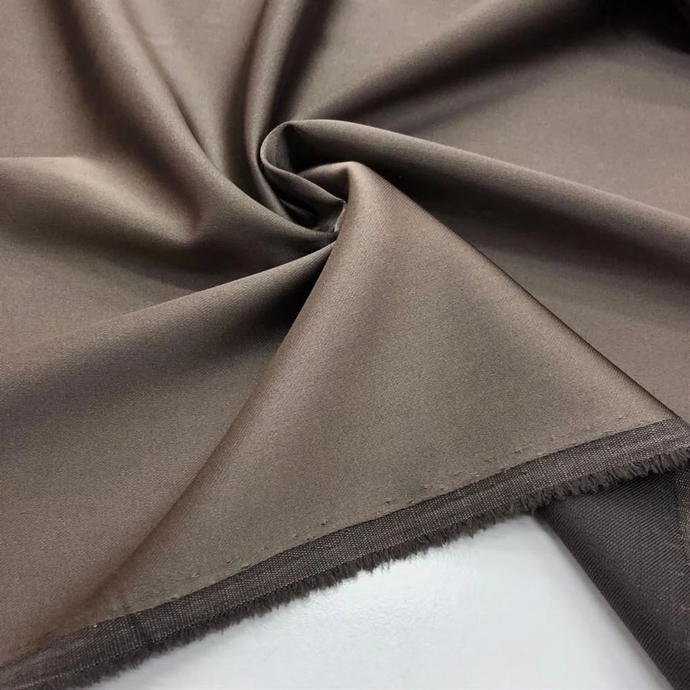 Asetat Saten Kumaş Açık Kahve