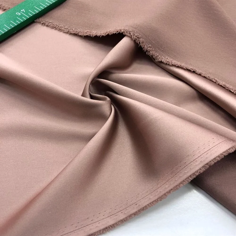 Asetat Saten Kumaş Açık Soğan Kabuğu