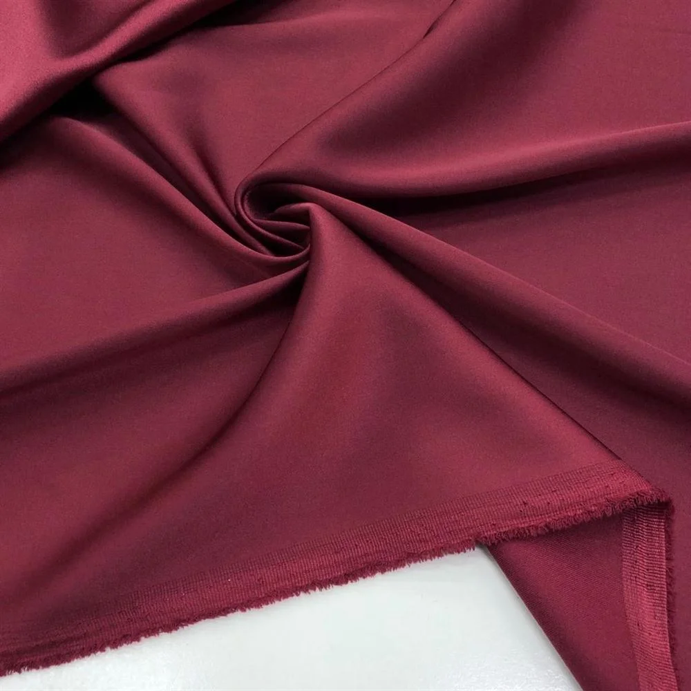 Asetat Saten Kumaş Bordo
