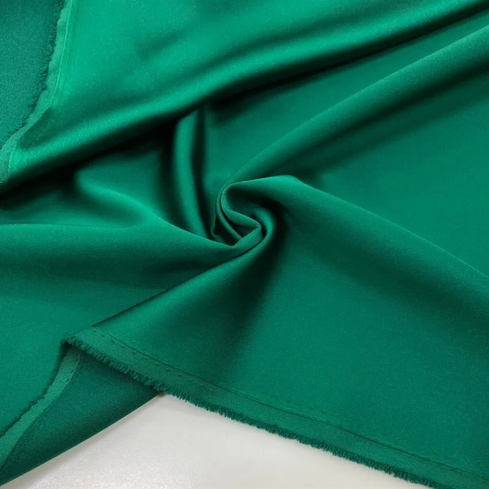 Asetat Saten Kumaş Çimen Yeşili