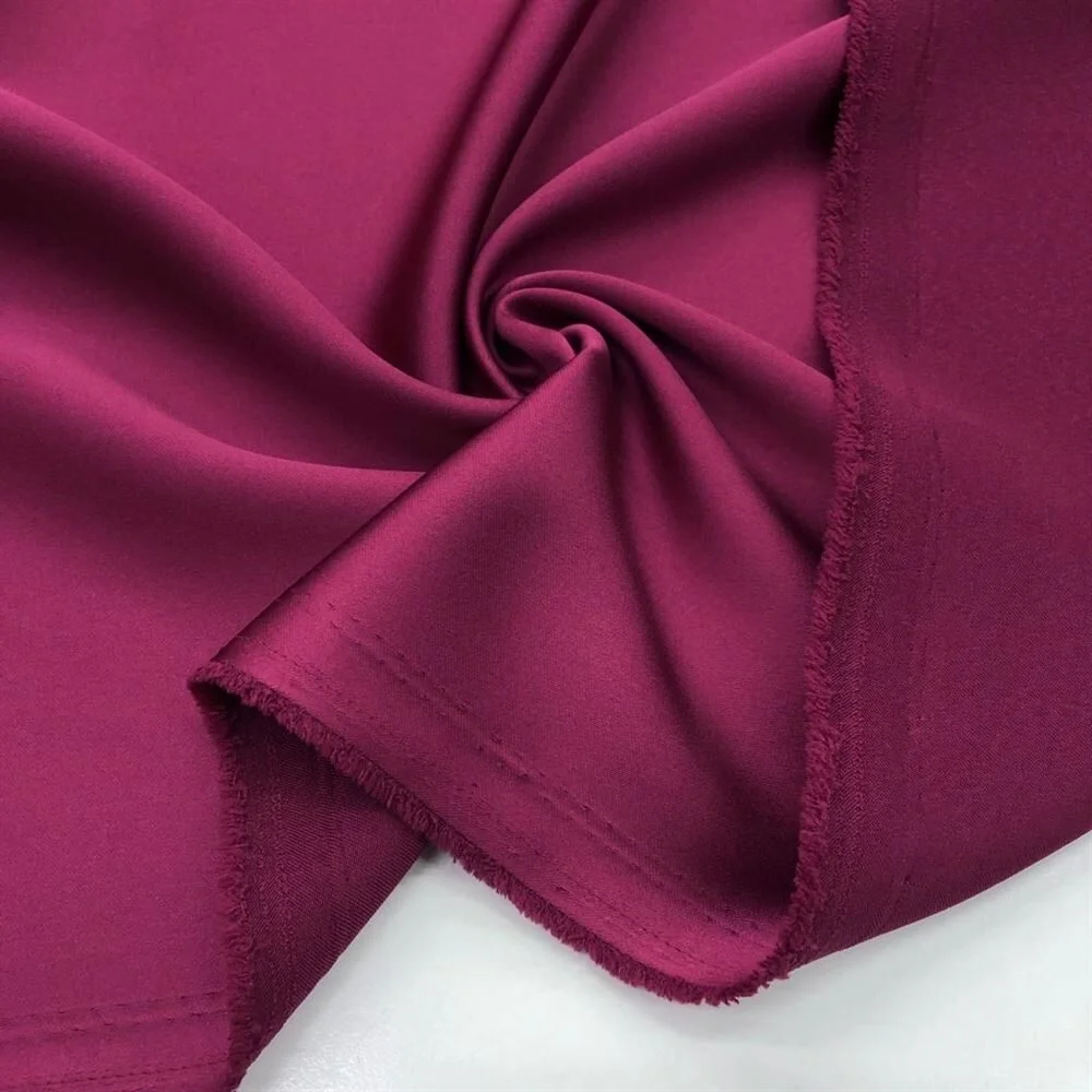 Asetat Saten Kumaş Koyu Fuşya