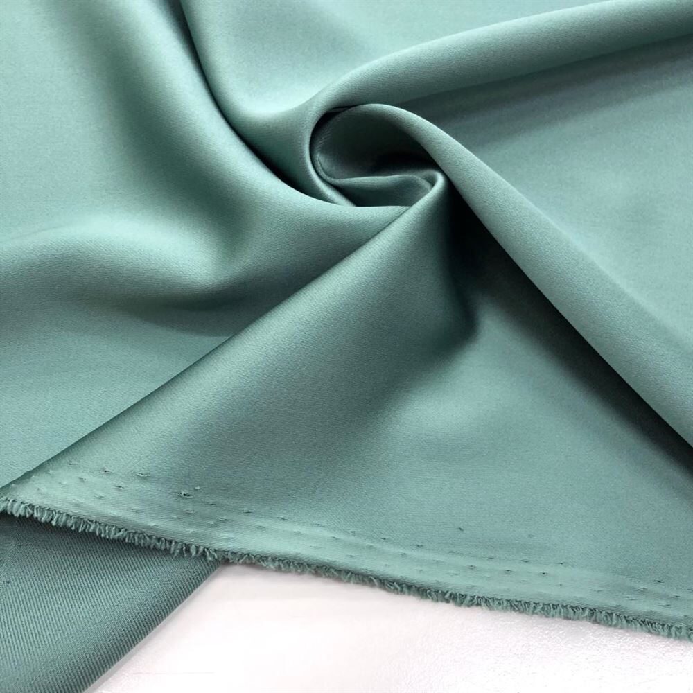 Asetat Saten Kumaş Koyu Mint