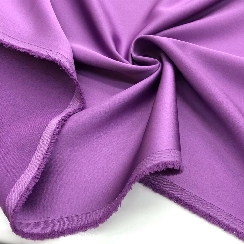 Asetat Saten Kumaş Menekşe