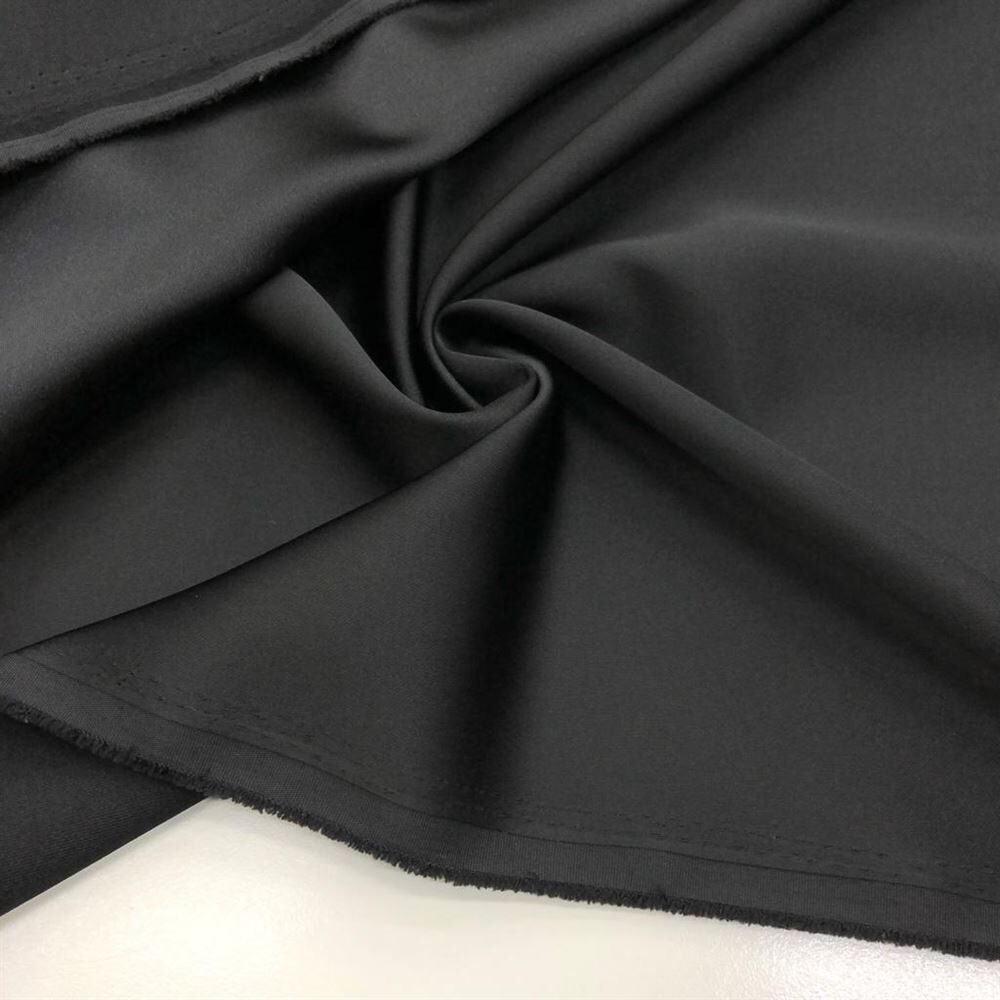 Asetat Saten Kumaş Siyah