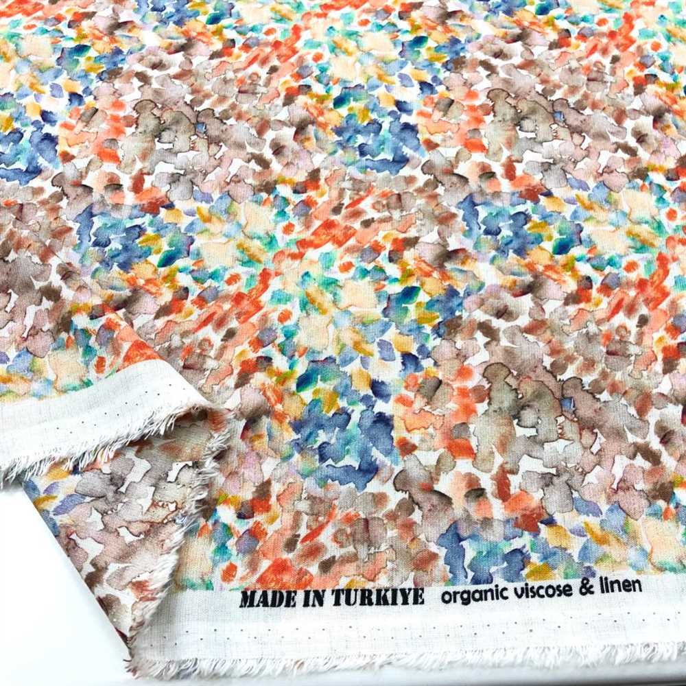 Dijital Desen İpek Keten Kumaş Dijital Desen İpek Keten Kumaş