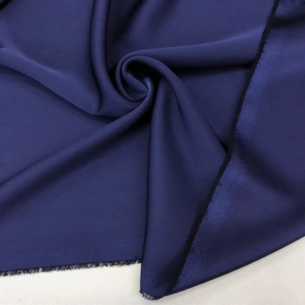 İtalyan Saten Kumaş Lacivert