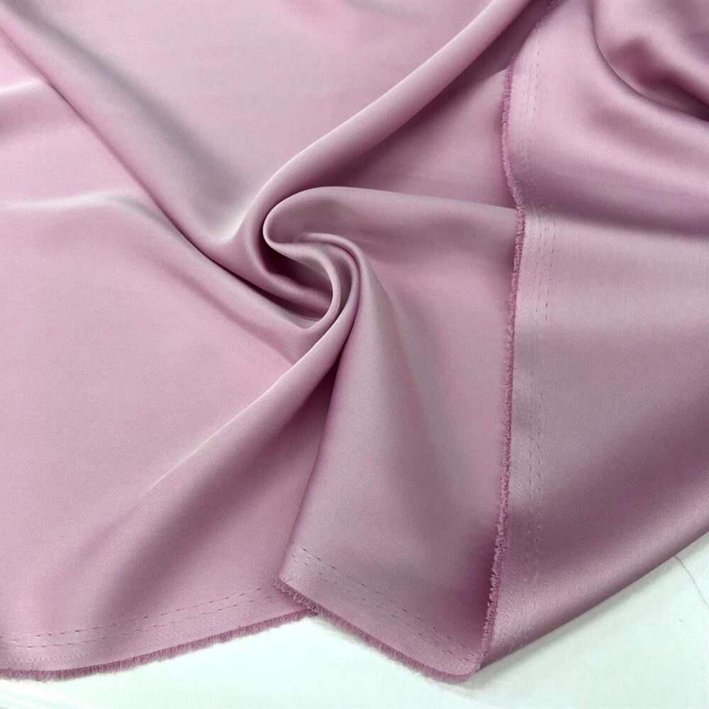 İtalyan Saten Kumaş Toz Pembe