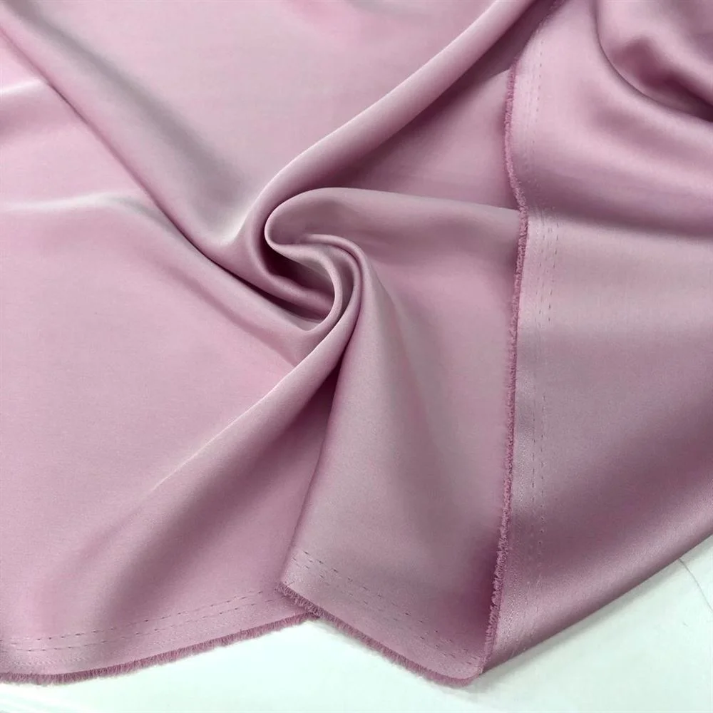 İtalyan Saten Kumaş Toz Pembe