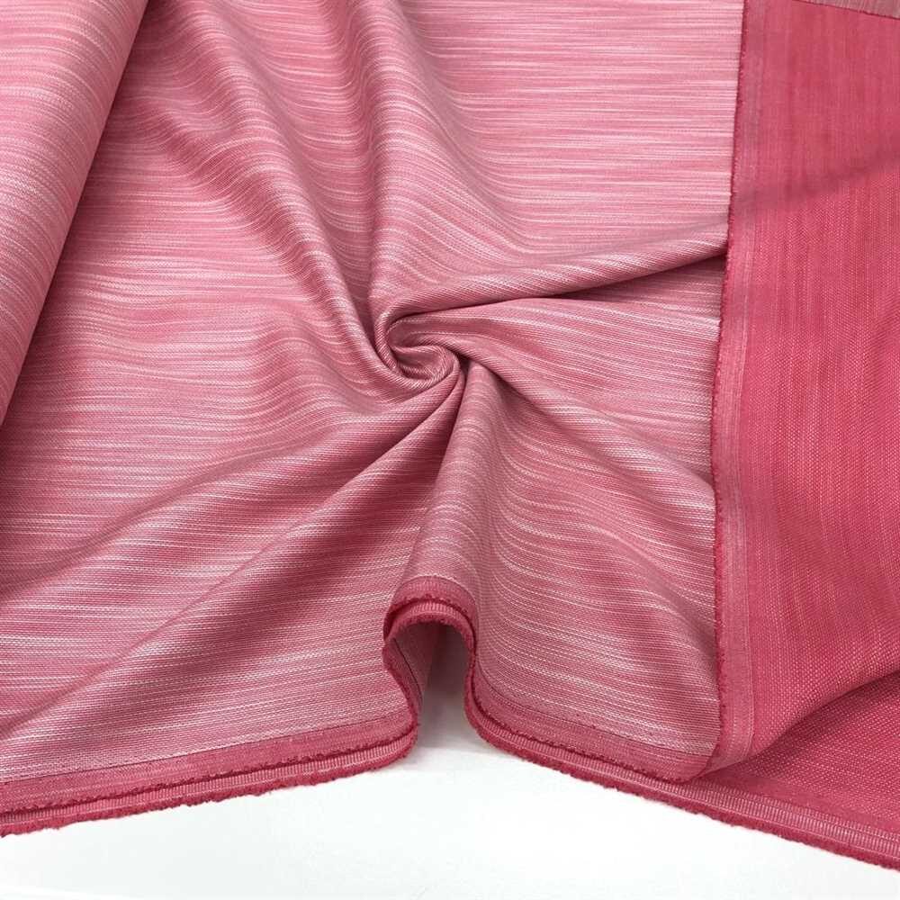 Kendinden Desenli Gabardin Kumaş Mercan