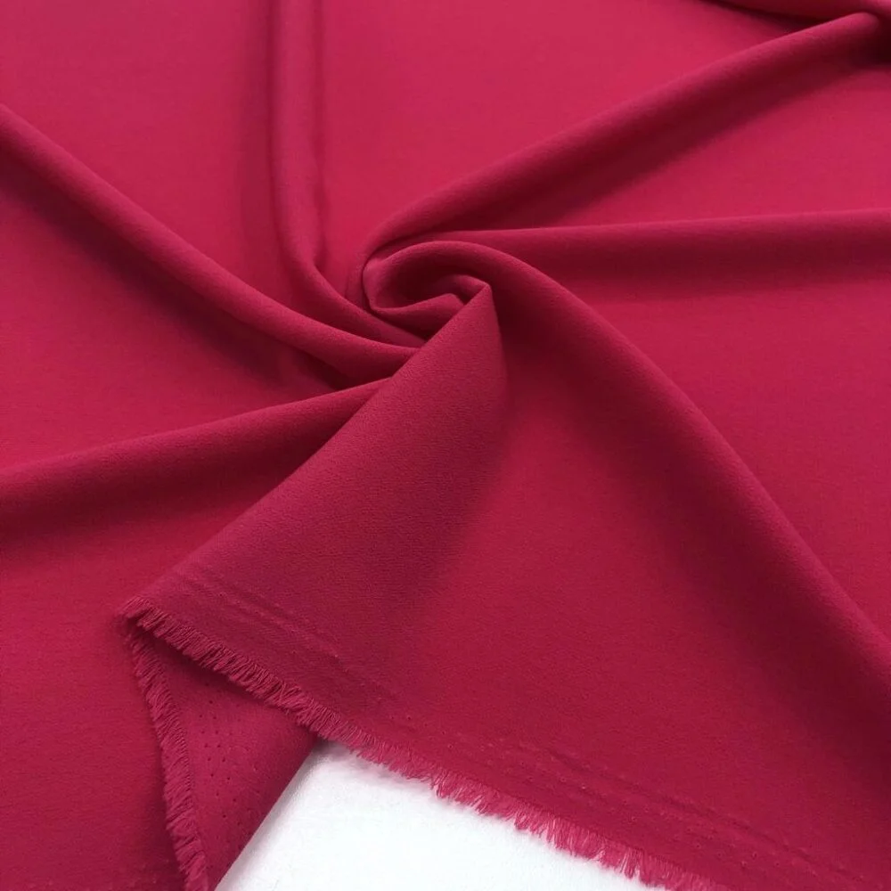 Kristal Krep Kumaş Açık Nar Çiçeği