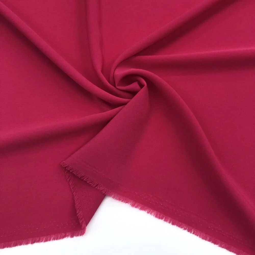 Kristal Krep Kumaş Açık Nar Çiçeği